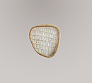 Glass network mosaic fragment, Glass, Roman