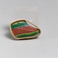 Glass striped mosaic bowl fragment, Glass, Roman