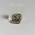 Glass mosaic inlay fragment, Glass, Roman