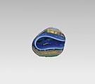 Glass gold-band mosaic fragment, Glass, Roman