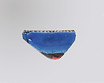 Glass mosaic meandering-strip bowl fragment, Glass, Roman