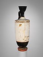 Terracotta lekythos (oil flask), Attributed to the Bosanquet Painter, Terracotta, Greek, Attic