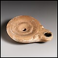 Terracotta oil lamp, Terracotta, Roman, Cypriot
