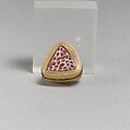 Glass mosaic fragment, Glass, Roman