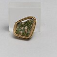 Glass mosaic carinated bowl fragment, Glass, Roman