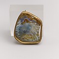 Glass mosaic fragment, Glass, Roman