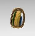 Glass mosaic fragment, Glass, Roman