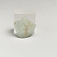Glass network mosaic fragment, Glass, Roman