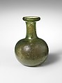 Glass reliquary bottle, Glass, Possibly Frankish