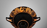 Terracotta kylix (drinking cup), Attributed to the Palmette Eye-cups, Terracotta, Greek, Attic