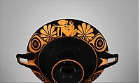 Terracotta kylix (drinking cup), Attributed to the Palmette Eye-cups, Terracotta, Greek, Attic