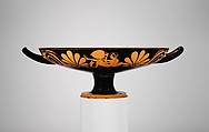 Terracotta kylix (drinking cup), Attributed to the Palmette Eye-cups, Terracotta, Greek, Attic