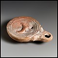 Terracotta oil lamp, Terracotta, Roman, Cypriot