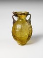 Glass amphoriskos (flask), Glass, Roman