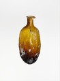 Glass bottle shaped like a date, Glass, Roman