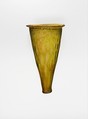 Glass beaker or lamp, Glass, Roman