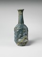 Glass hexagonal bottle, Glass, Roman