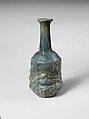 Glass hexagonal bottle, Glass, Roman