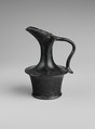 Terracotta oinochoe (jug), Terracotta, Greek, Attic