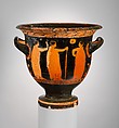 Terracotta bell-krater (bowl for mixing wine and water), Terracotta, Greek, Attic