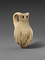 Terracotta rattle (?) in the form of an owl, Terracotta, Cypriot