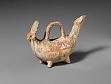 Terracotta zoomorphic askos (vessel), Terracotta, Cypriot