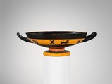 Terracotta kylix (drinking cup), Terracotta, Greek, Attic