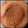 Terracotta oil lamp, Terracotta, Roman, Cnidian