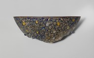 Gold-glass mosaic bowl fragment, Glass, Greek