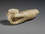 Marble left hand holding a small box, Marble, Roman