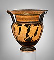 Terracotta column-krater (bowl for mixing wine and water), Attributed to the Orchard Painter, Terracotta, Greek, Attic