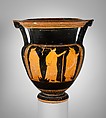 Terracotta column-krater (bowl for mixing wine and water), Attributed to the Orchard Painter, Terracotta, Greek, Attic