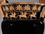 Terracotta volute-krater (bowl for mixing wine and water), Attributed to the Karkinos Painter, Terracotta, Greek, Attic