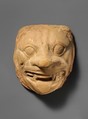 Terracotta head of a lion, Terracotta, Greek