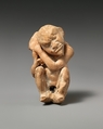 Terracotta caricature of Eros as an old man, Terracotta, Greek, Asia Minor, Smyrna