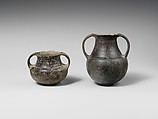 Terracotta two-handled jar, Terracotta, Italic, Villanovan