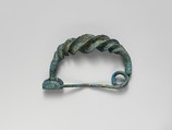 Bronze spiral-type fibula (safety pin), Bronze, Villanovan