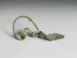 Bronze serpentine-disc type fibula (safety pin), Bronze, Villanovan
