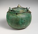 Bronze cauldron and lid, Bronze, Etruscan