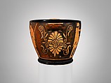 Terracotta skyphos (deep drinking cup), Attributed to the Penthesilea Painter, Terracotta, Greek, Attic