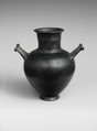 Terracotta amphora with lid, Terracotta, Etruscan