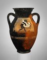 Terracotta amphora (jar), Painter of Munich 833, Terracotta, Etruscan
