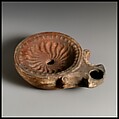 Terracotta oil lamp, Terracotta, Roman, Cypriot