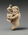 Terracotta statuette of a satyr and maenad, Terracotta, Greek, Tarentine