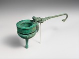 Bronze funnel-strainer, Bronze, Etruscan