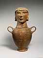 Terracotta canopic urn, Terracotta, Etruscan, Chiusi or environs