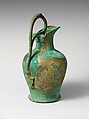 Bronze oinochoe (jug), Bronze, Etruscan