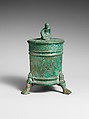 Bronze cista (toiletries box), Bronze, Etruscan or Praenestine