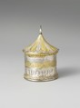 Silver and gilt pyxis (box with lid), Silver, gold, Apulian, possibly Tarentine