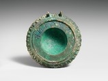 Bronze bowl from a thymiaterion (incense burner), Bronze, Etruscan